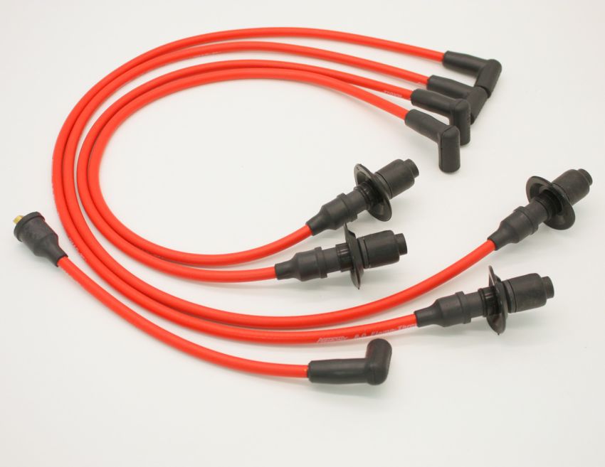 PERTRONIX IGNITION PRT804404 8mm Spark Plug Wire Set VW w/Male Tower Cap Red