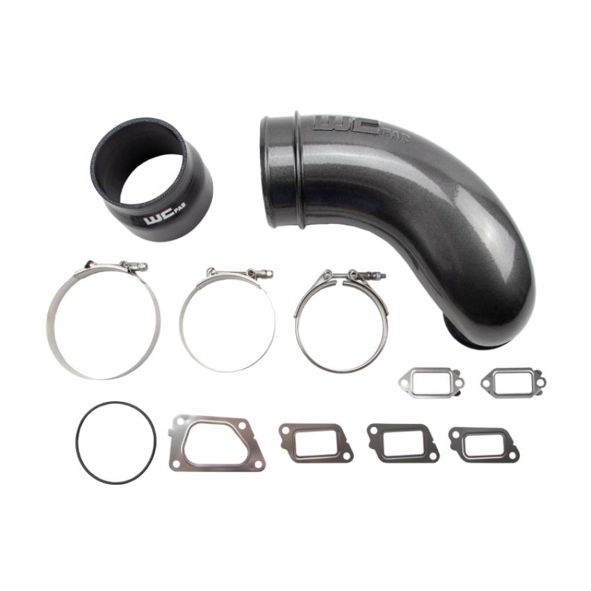 Wehrli WCF100417-FB 11-16 Chevrolet 6.6L LML Duramax 5in Intake Horn - Flat Black