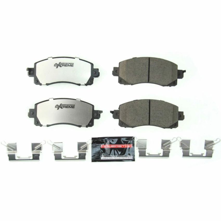 PowerStop Z26-2045 PowerStop - Z26 Performance Carbon-Fiber Ceramic Brake Pads with Hardware Kit