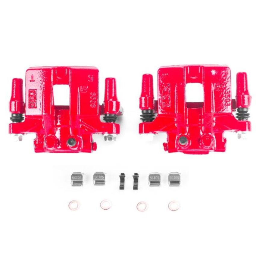PowerStop S5104 Red Powder Coated Calipers