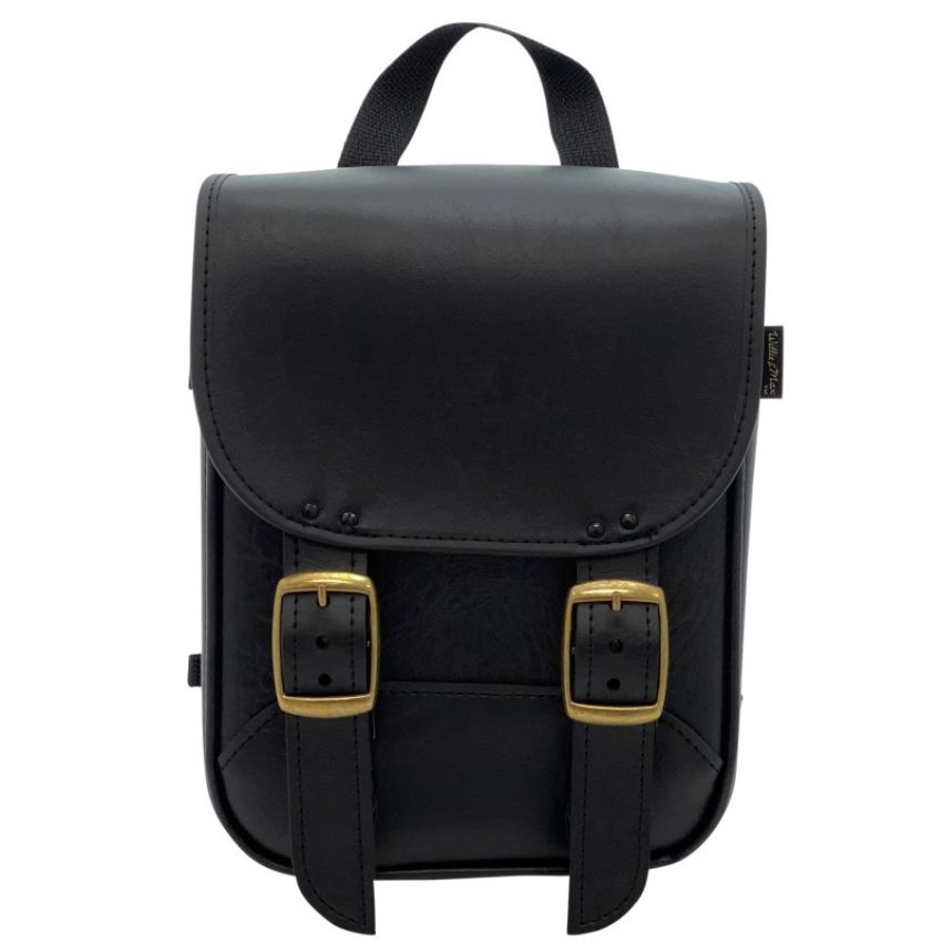 Willie & Max 59591-08 Universal Brass Monkey Sissy Bar Bag (8 inches L x 10 inches H x 4.5 inches W) - Black