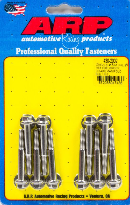 ARP ARP430-2002 Intake Manifold Bolt Kit GM LS w/Edelbrock Intake