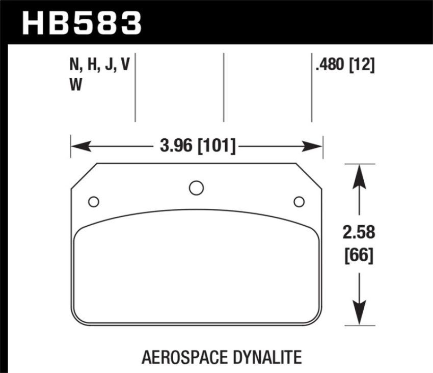 Hawk Performance HB583F.480 HPS Disc Brake Pad