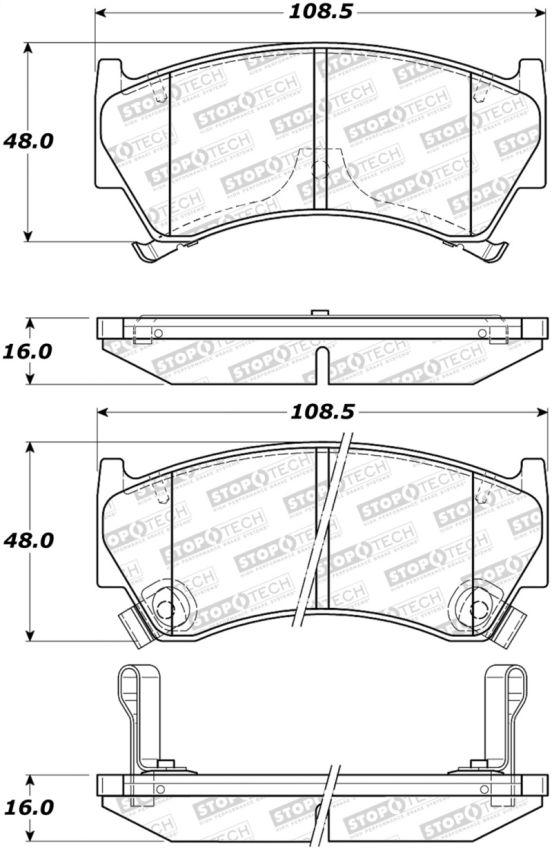 Stoptech 308.06680 Street Brake Pads