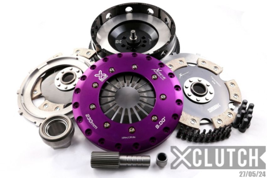 XCLUTCH XKBM23594-2E 11-13 BMW 335is Base 3.0L 9in Twin Solid Ceramic Clutch Kit (6 Bolt/PB in Input Shaft)