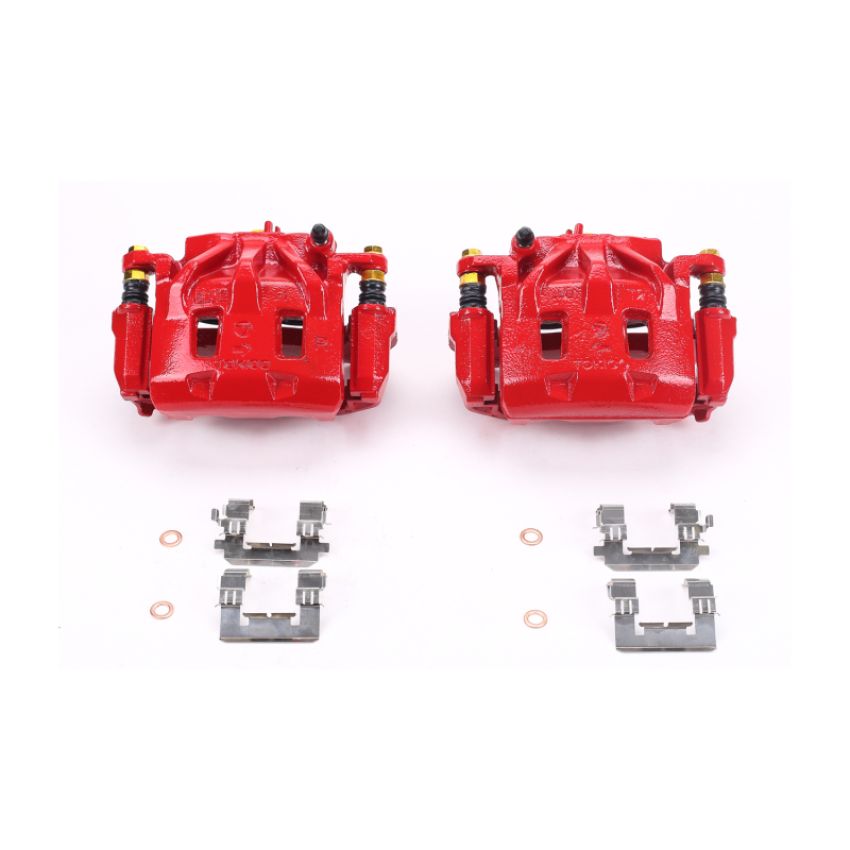 PowerStop S3348 Red Powder Coated Calipers