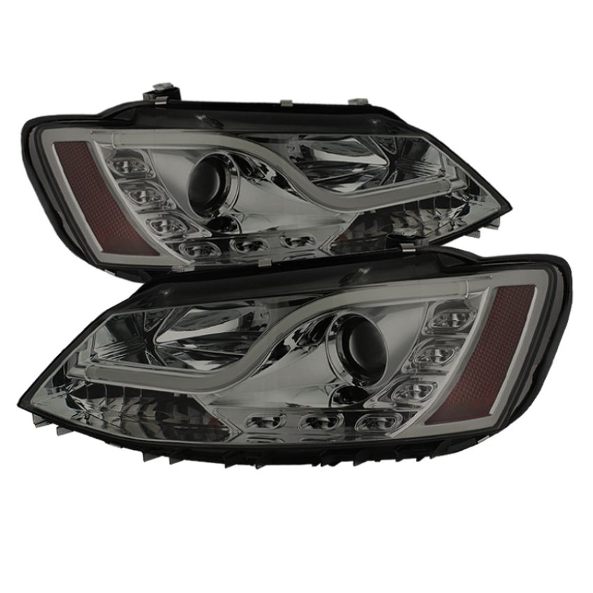 SPYDER 5073655 Projector Headlights - Light Tube - DRL - Smoke