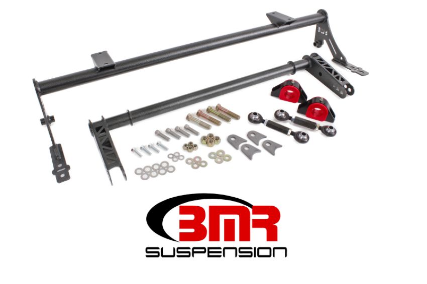 BMR Suspension XSB005H BMR 05-14 S197 Mustang Rear Bolt-On Hollow 35mm Xtreme Anti-Roll Bar Kit (Poly) - Black Hammertone