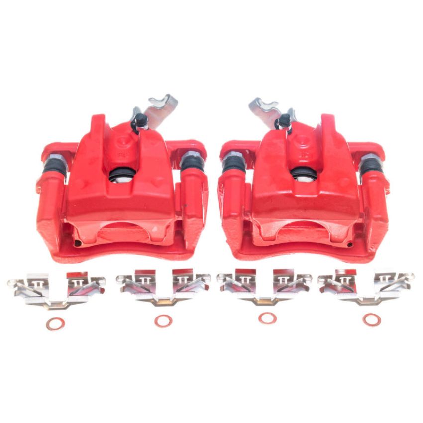 PowerStop S6128 Red Powder Coated Calipers