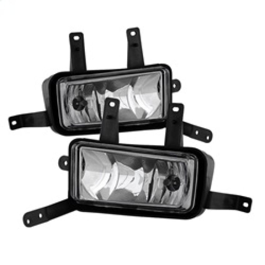 SPYDER 9031588 OEM Fog Lights W/Chrome trim Cover and Switch - Clear