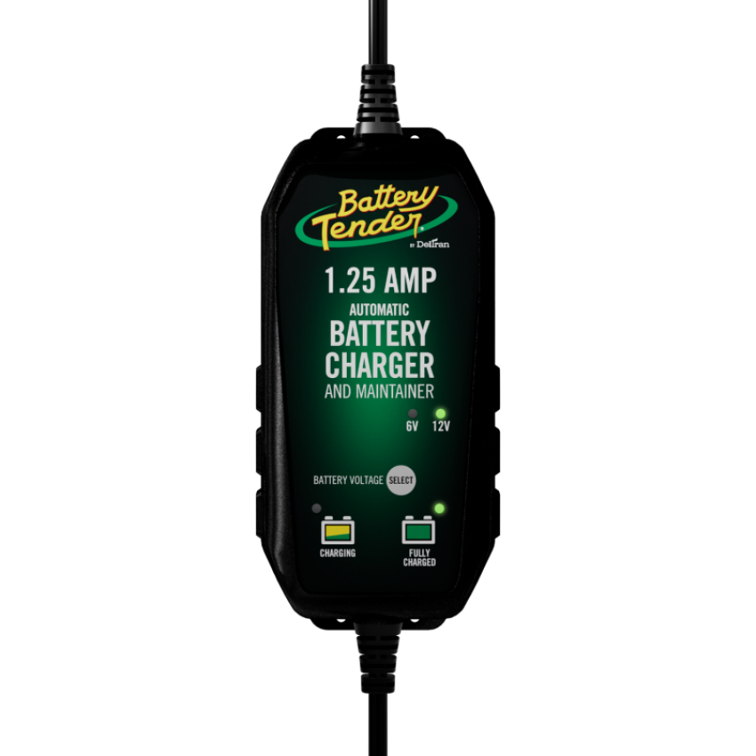 Battery Tender 022-0211-DL-WH 6V/12V 1.25A Selectable Battery Charger
