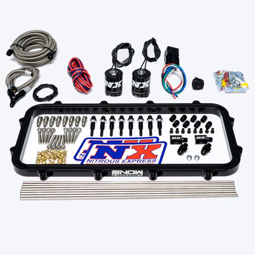 Nitrous Express 20963-00 Direct Port, Dry Holley High Ram Plate Nitrous System - No Bottle