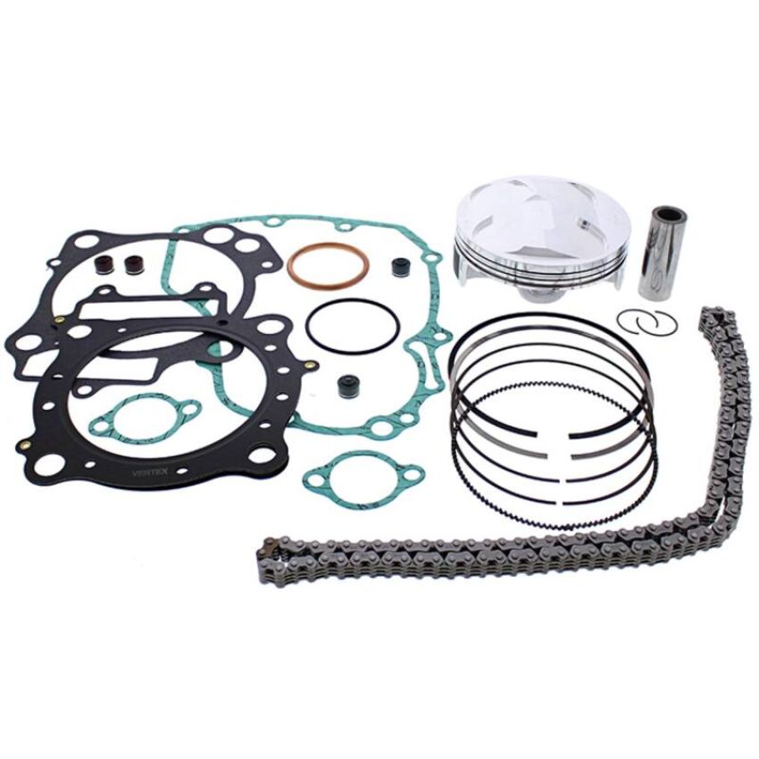 Vertex Pistons VTKTC23549A 06-14 TRX 450 ER/06-09 TRX 450 R Top End Piston Kit