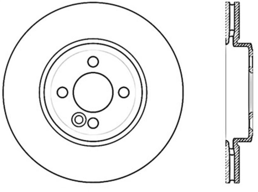 Stoptech 128.34101L Drilled Sport Brake Rotor