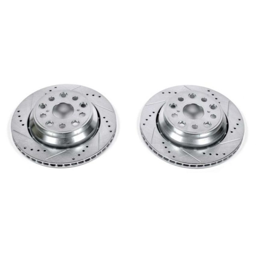 PowerStop JBR1350XPR PowerStop Evolution Performance Drilled, Slotted & Plated Brake Rotor Pair
