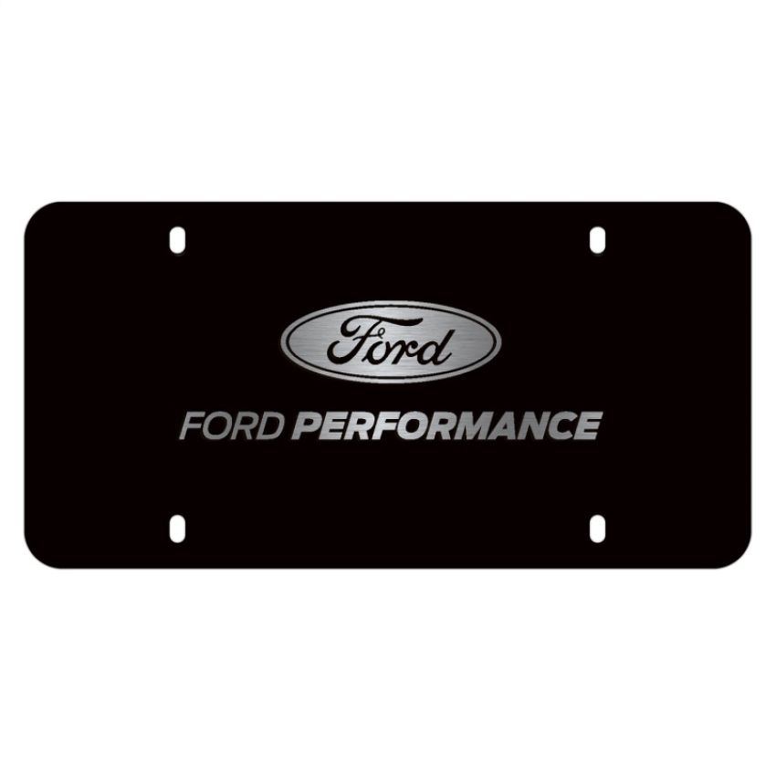 Ford Racing M-1828-LB Ford Performance Black Stainless Steel Marque Plate