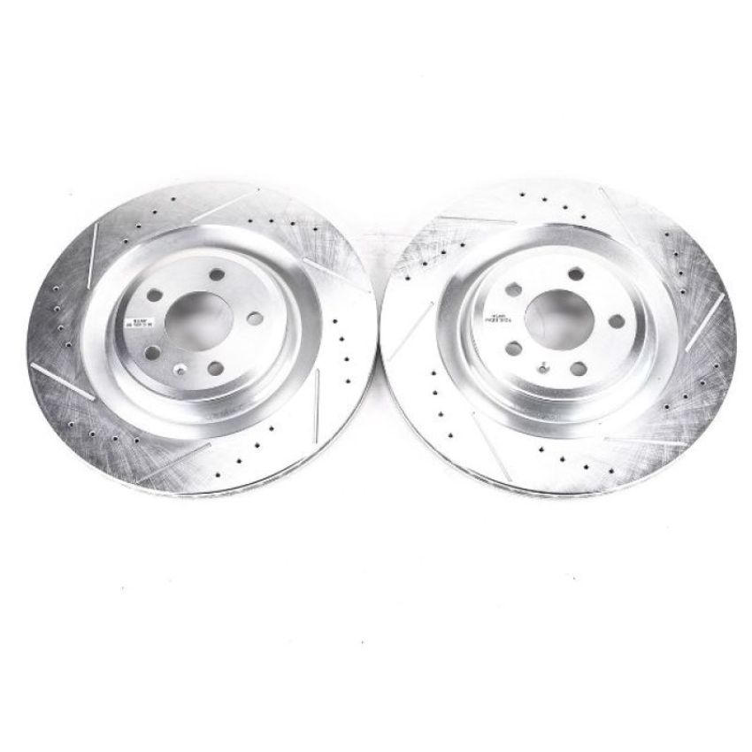 PowerStop EBR1205XPR PowerStop Evolution Performance Drilled, Slotted & Plated Brake Rotor Pair