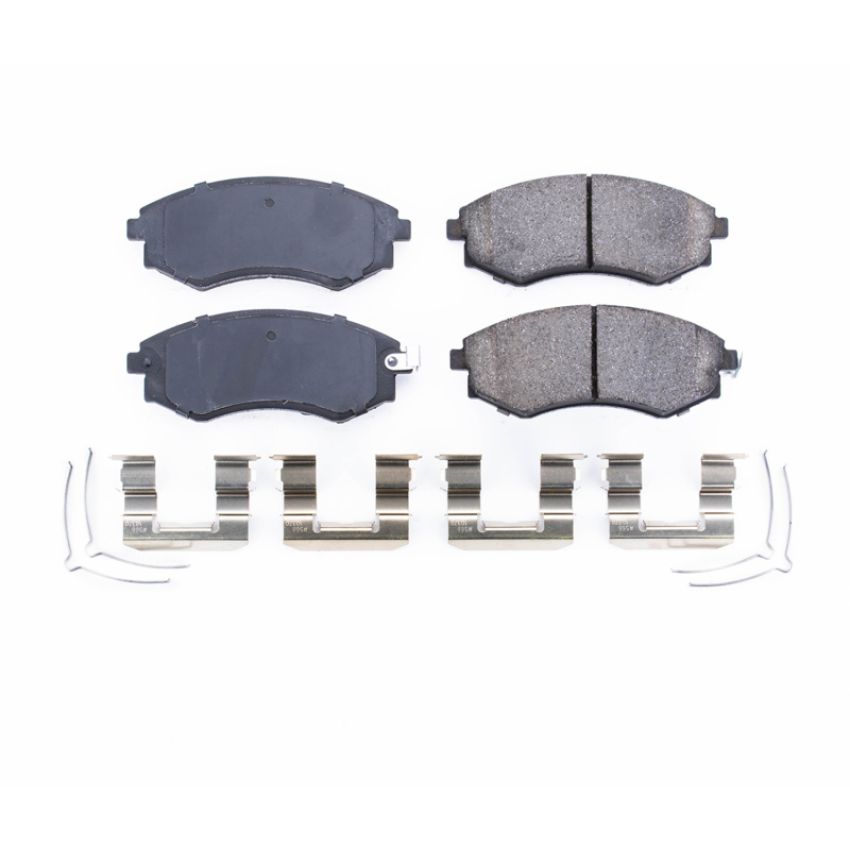 PowerStop 17-449 PowerStop - Z17 Low-Dust Ceramic Brake Pads with Hardware