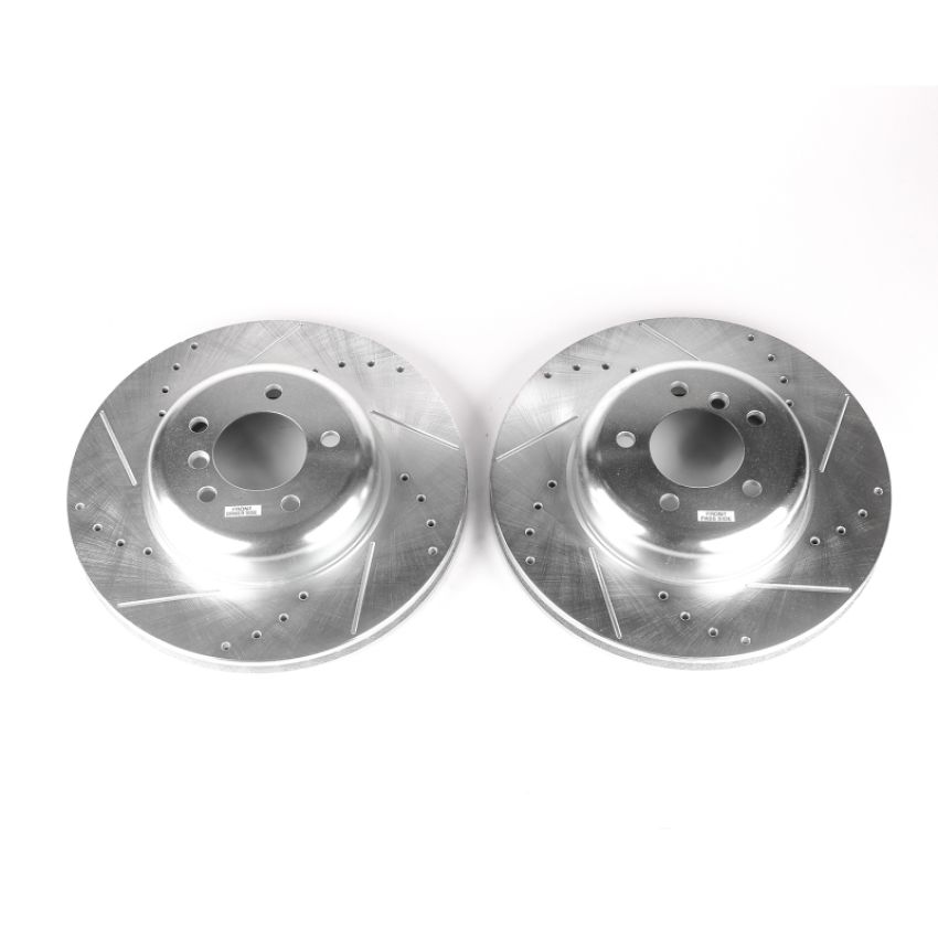 PowerStop EBR840XPR PowerStop Evolution Performance Drilled, Slotted & Plated Brake Rotor Pair