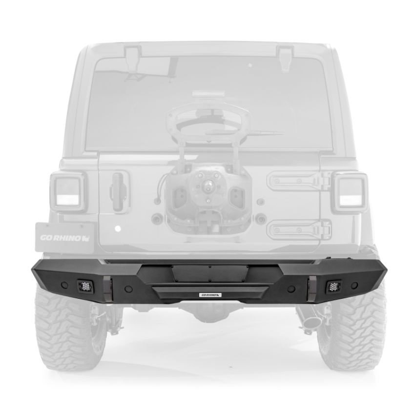Go Rhino 272115T 18-20 Jeep Wrangler JL/JLU Trailline Rear Straight Bumper