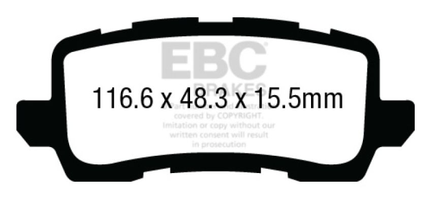 EBC Brakes DP33018C Redstuff Ceramic Low Dust Brake Pads