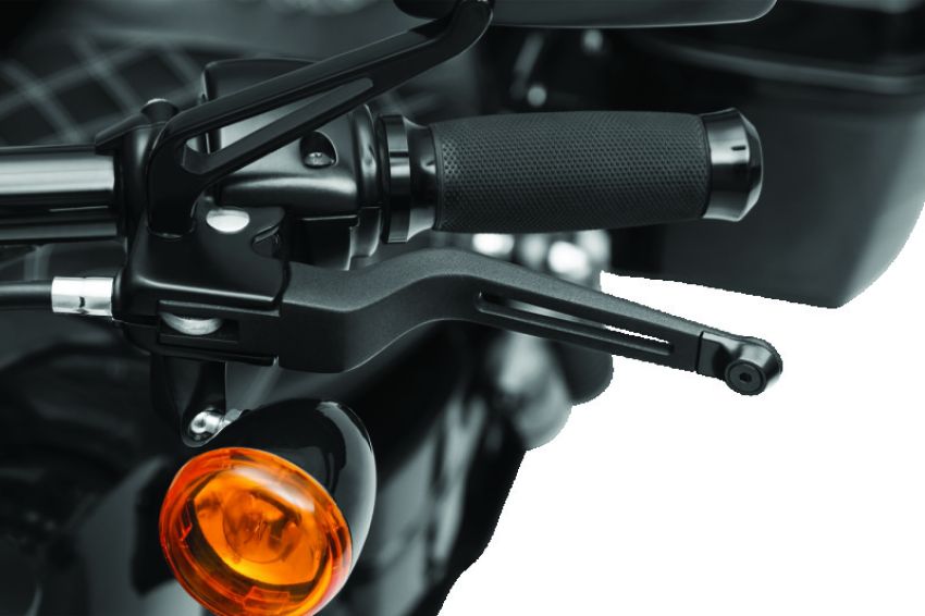 Kuryakyn 6682 Dillinger Levers 96-Up Cable Stain Black
