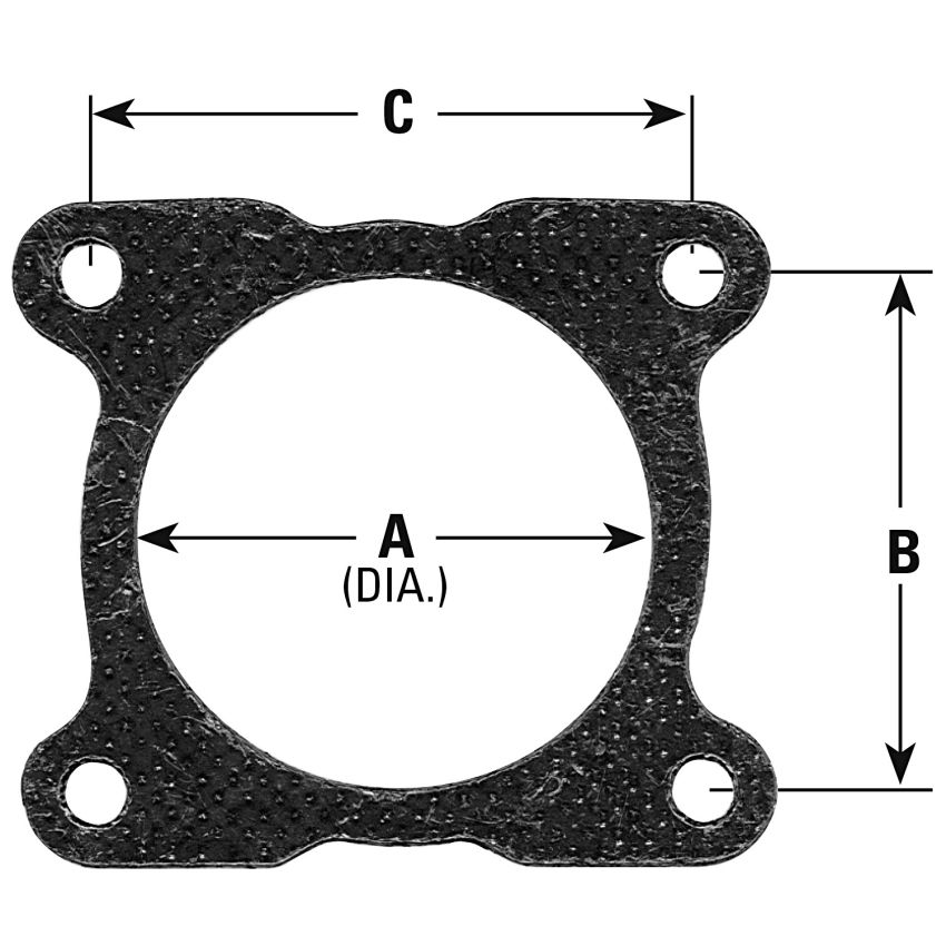 AP Exhaust 8436 4 Bolt Specialty Exhaust Gasket; 3
