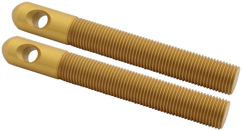 ALLSTAR PERFORMANCE ALL18510 Alum Hood Pins 1/2in 1/4in Holes Gold 2pk