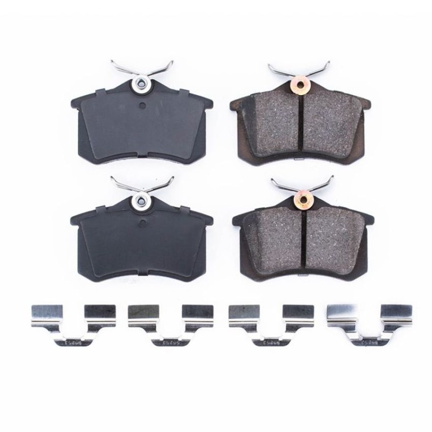 PowerStop 17-340A PowerStop - Z17 Low-Dust Ceramic Brake Pads with Hardware