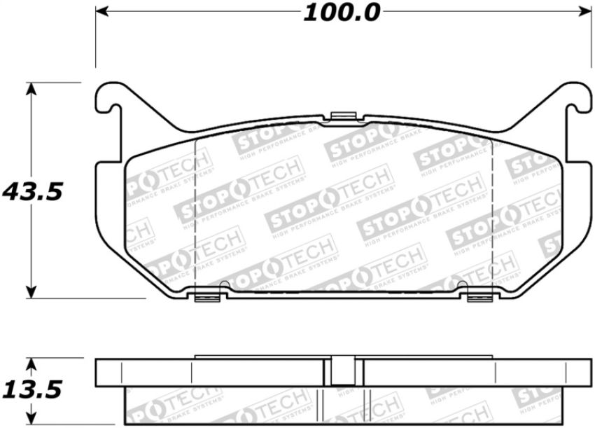 Stoptech 308.05840 Street Brake Pads - Rear