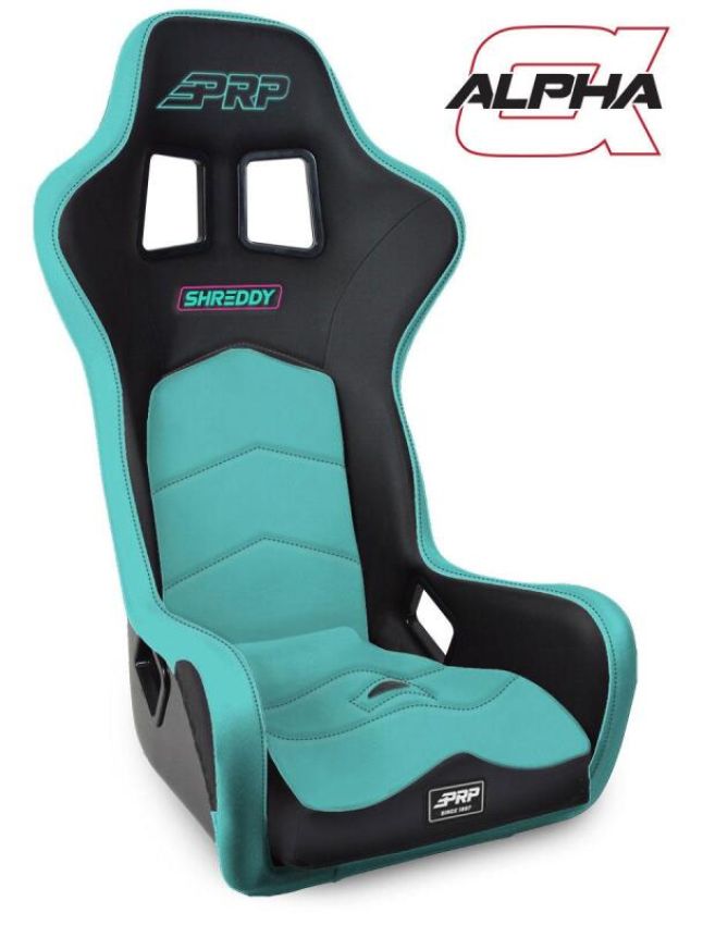 PRP Seats SHRDYA3901-03 PRP Shreddy Alpha Composite Seat- Teal / Black