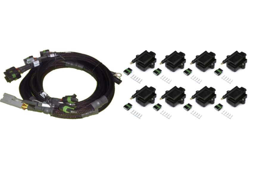 Haltech HT-130313 8 Channel Individual High Output IGN-1A Inductive Coil & Harness Kit