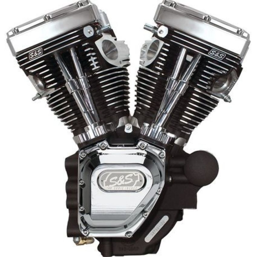 S&S Cycle 310-0883A 06-17 Dyna T143 Engine - Wrinkle Black