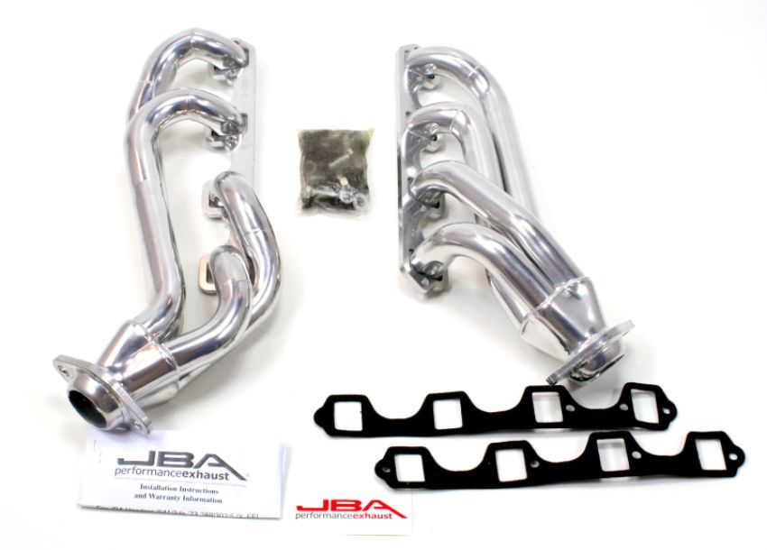 JBA 1650S-2JS 65-73 Ford Mustang 260-302 SBF w/GT40-P Heads 1-5/8in Primary Silver Ctd Mid Length Header