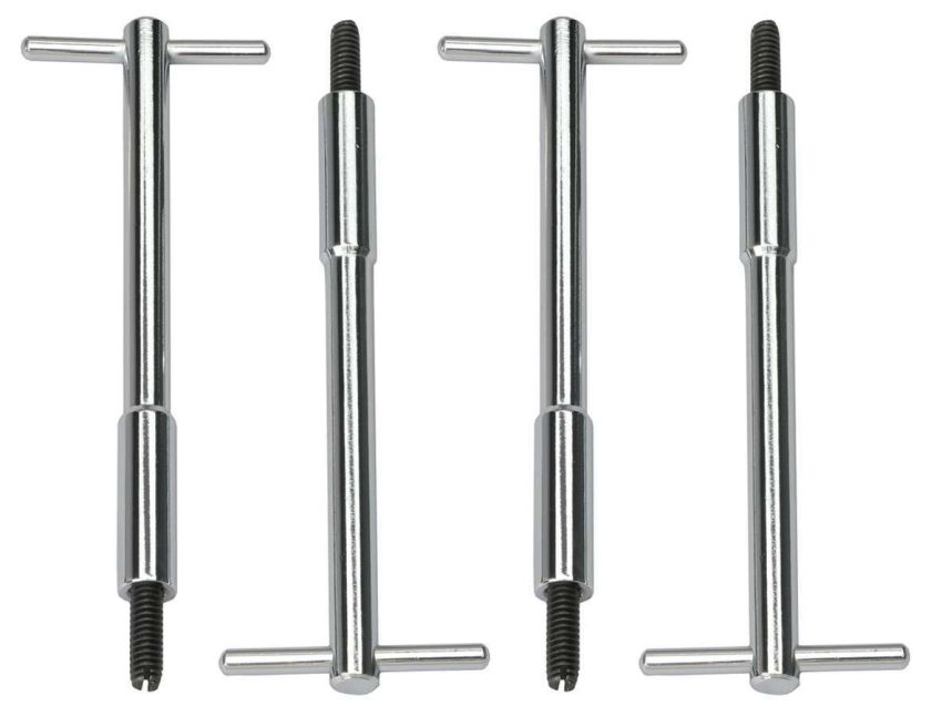 TRANS-DAPT TRA4936 Chrome T-Bar Wing Nuts
