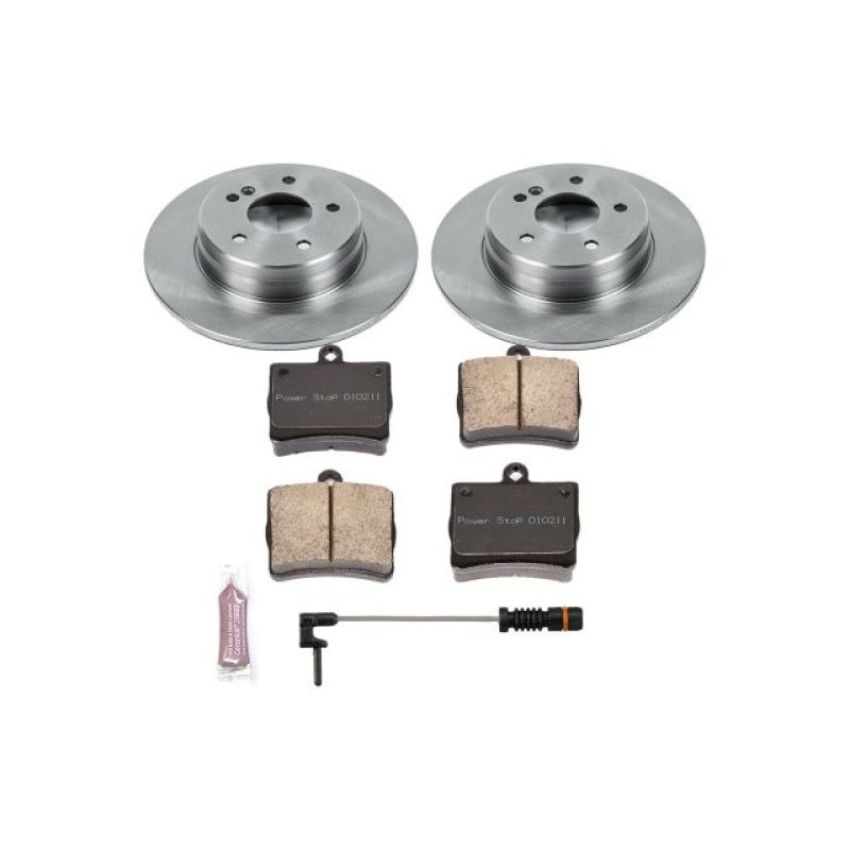 PowerStop KOE6697 OE Stock Replacement Low-Dust Ceramic Brake Pad and Rotor Kit