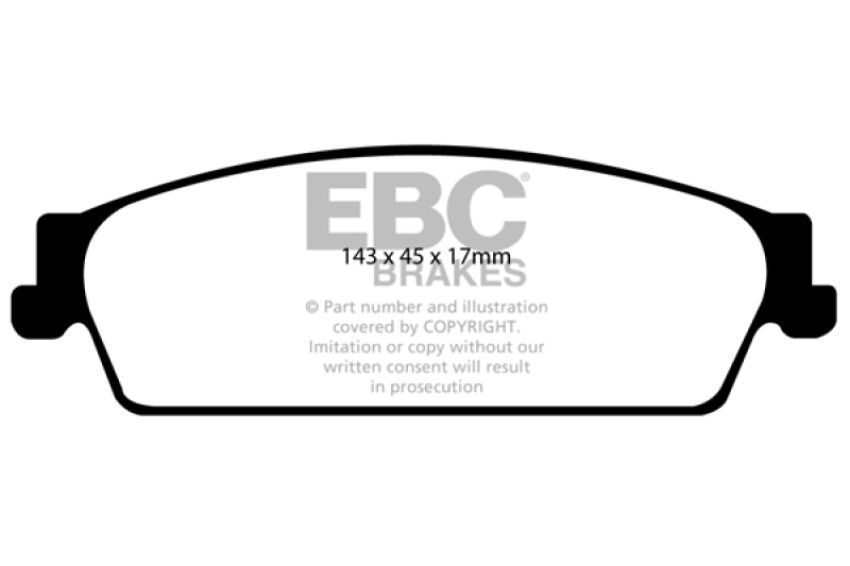 EBC Brakes DP61780 6000 Series Greenstuff Truck/SUV Brakes Disc Pads