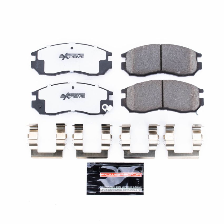 PowerStop Z26-484 PowerStop - Z26 Performance Carbon-Fiber Ceramic Brake Pads with Hardware Kit
