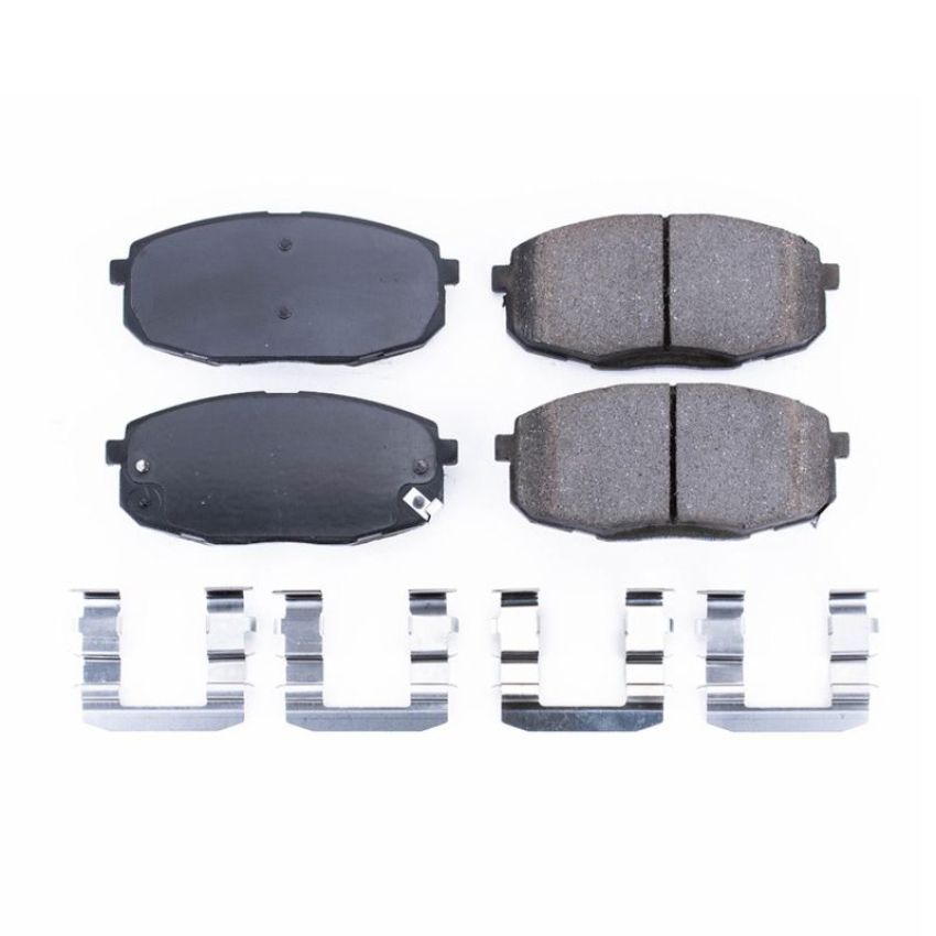 PowerStop 17-1397 PowerStop - Z17 Low-Dust Ceramic Brake Pads with Hardware