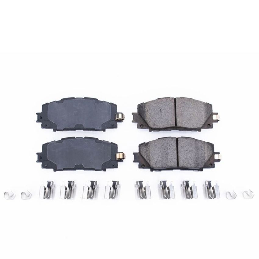 PowerStop 17-1184A PowerStop - Z17 Low-Dust Ceramic Brake Pads with Hardware