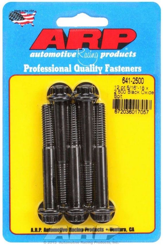 ARP ARP641-2500 Bolt Kit - 12pt. (5) 5/16-18 x 2.500