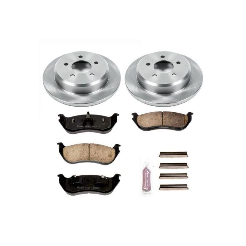 PowerStop KOE2984 OE Stock Replacement Low-Dust Ceramic Brake Pad and Rotor Kit