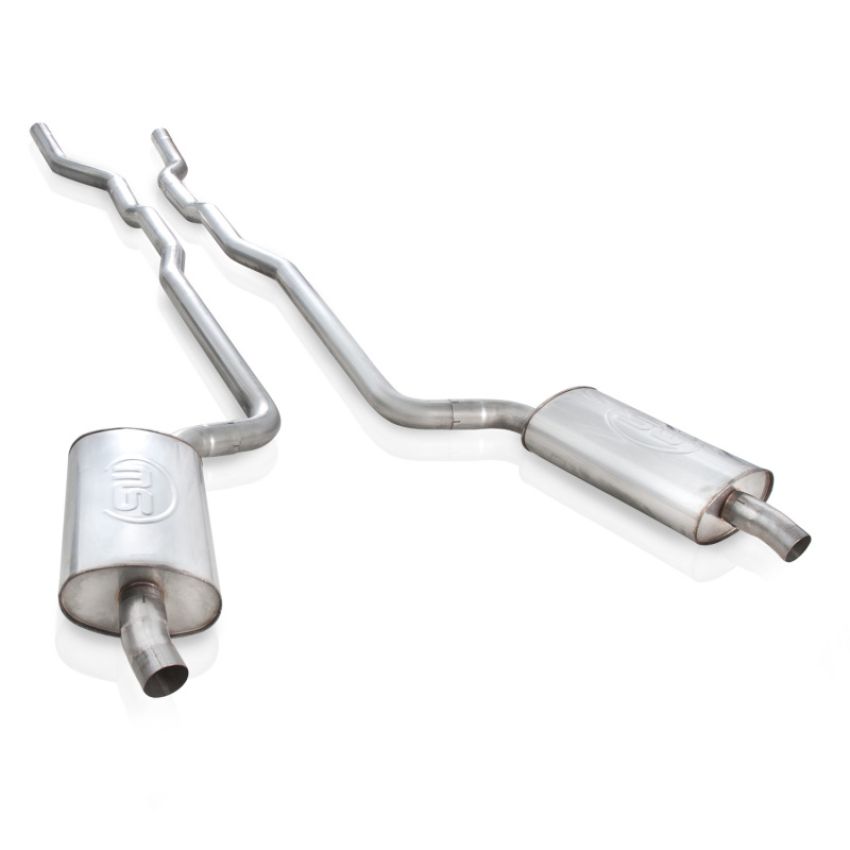 Stainless Works V6367SW 1973-82 Corvette Exhaust 2-1/2in Factory Style Mufflers 2-1/2in Turndowns