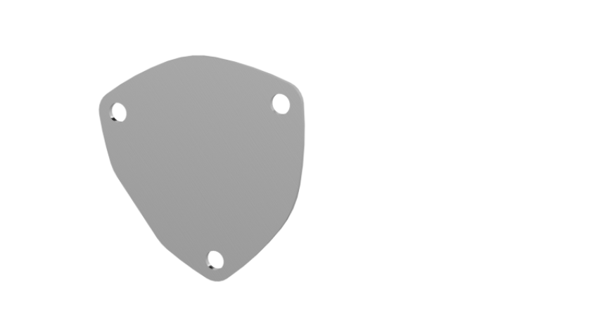 QTP 10350C 3.5in Bolt-On QTEC 3 Bolt Cover Plate