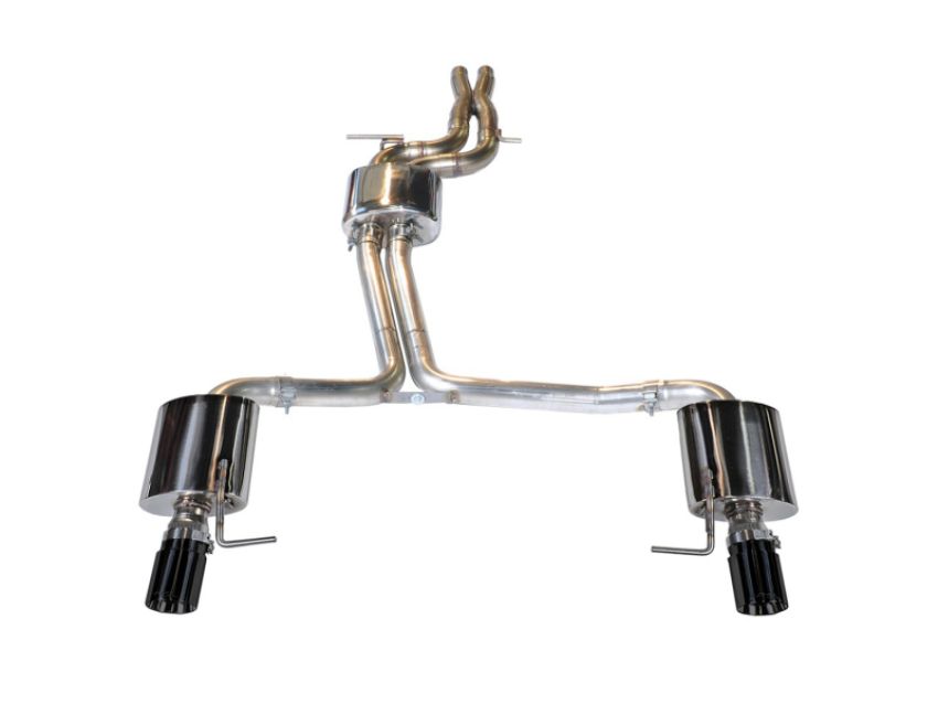 AWE Tuning 3015-33052 Audi C7 A6 3.0T Touring Edition Exhaust - Dual Outlet Diamond Black Tips