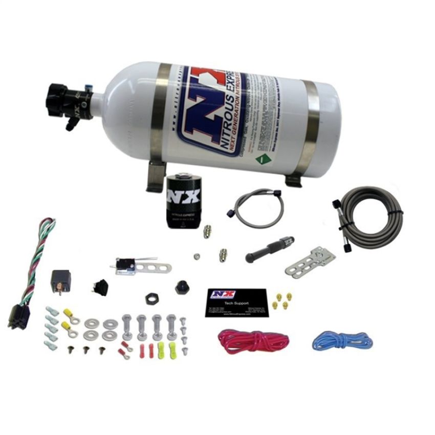 Nitrous Express 21000-10 DRY EFI SINGLE NOZZLE SYSTEM (35-150HP) LESS BOTTLE
