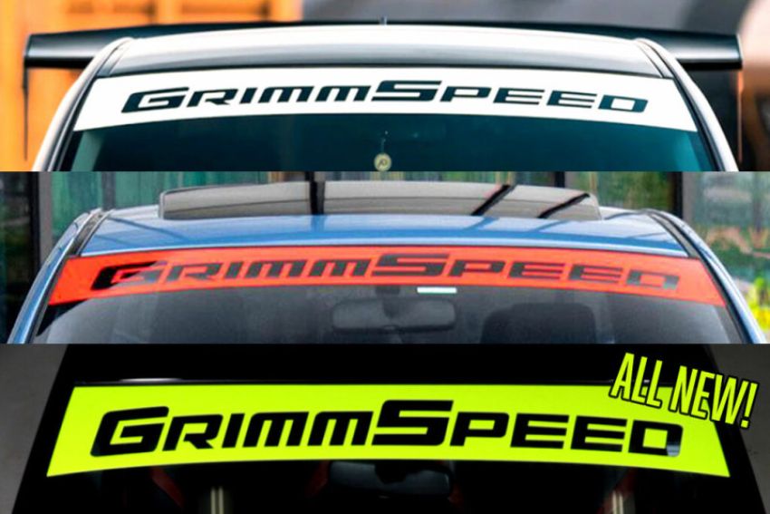 GrimmSpeed 2002+ Subaru WRX/STI / 05-09 Legacy GT Windshield Banner 43in.