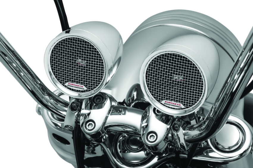 Kuryakyn 2712 Road Thunder Speaker Pods Bluetooth Audio Controller Chrome