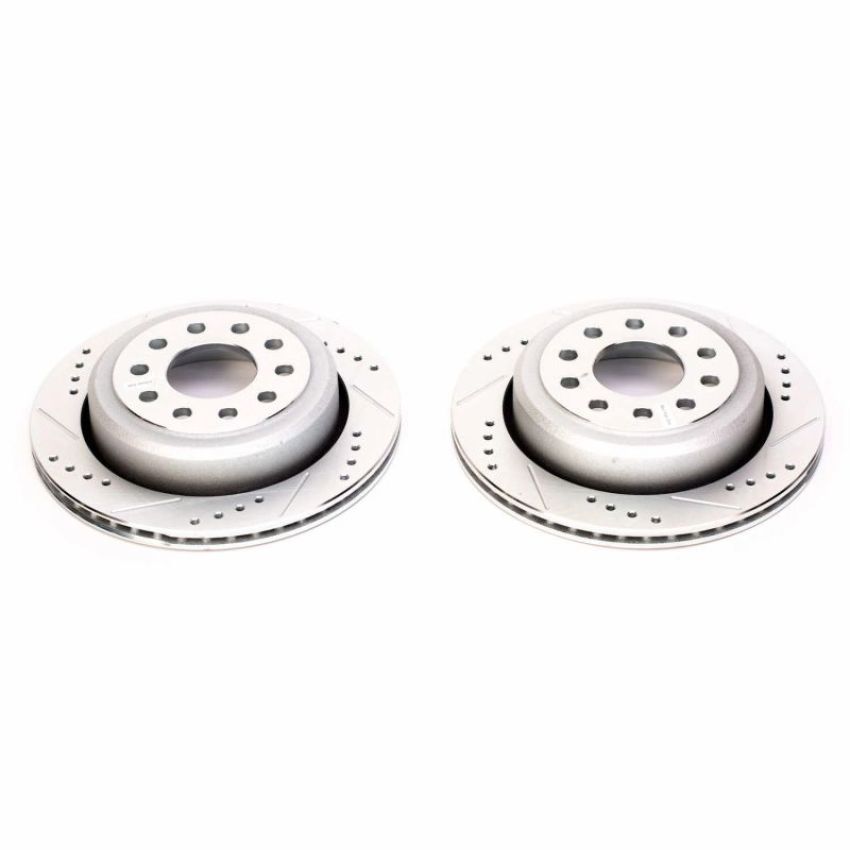 PowerStop AR8166XPR PowerStop Evolution Performance Drilled, Slotted & Plated Brake Rotor Pair