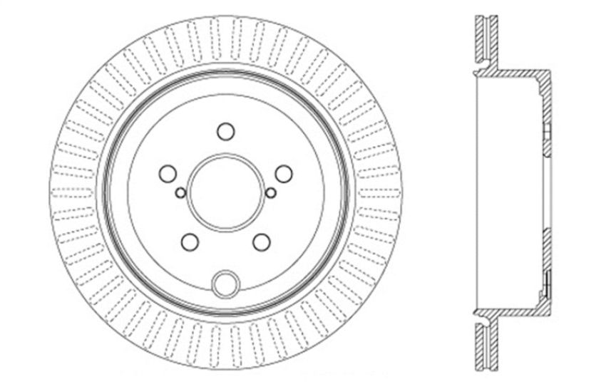 Stoptech 128.47031L Drilled Sport Brake Rotor